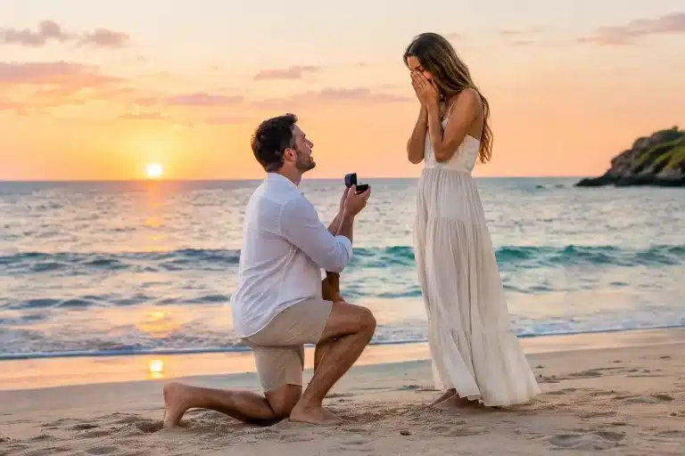 7 Surprise Proposal Beach Photo Examples